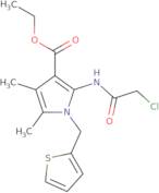 Ethyl 2-(2-chloroacetamido)-4,5-dimethyl-1-(thiophen-2-ylmethyl)-1H-pyrrole-3-carboxylate