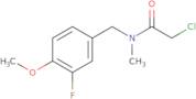 2-Chloro-N-[(3-fluoro-4-methoxyphenyl)methyl]-N-methylacetamide