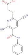 2-{[6-Amino-3-cyano-5-(phenylcarbamoyl)pyridin-2-yl]sulfanyl}acetic acid