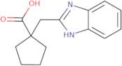 1-[(1H-1,3-Benzodiazol-2-yl)methyl]cyclopentane-1-carboxylic acid