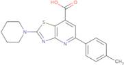 5-(4-Methylphenyl)-2-(piperidin-1-yl)-[1,3]thiazolo[4,5-b]pyridine-7-carboxylic acid