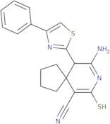 9-Imino-10-(4-phenyl-1,3-thiazol-2-yl)-7-sulfanyl-8-azaspiro[4.5]dec-6-ene-6-carbonitrile