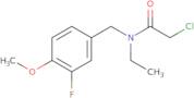 2-Chloro-N-ethyl-N-[(3-fluoro-4-methoxyphenyl)methyl]acetamide