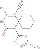 5-(4-Methyl-1,3-thiazol-2-yl)-4-oxo-2-sulfanyl-3-azaspiro[5.5]undec-1-ene-1-carbonitrile