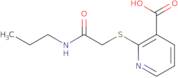 2-{[2-Oxo-2-(propylamino)ethyl]thio}nicotinic acid