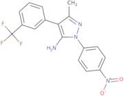 3-Methyl-1-(4-nitrophenyl)-4-[3-(trifluoromethyl)phenyl]-1H-pyrazol-5-amine