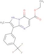 Ethyl 7-hydroxy-2-methyl-3-[3-(trifluoromethyl)-phenyl]pyrazolo[1,5-a]pyrimidine-6-carboxylate