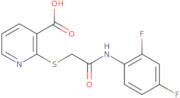 2-({[(2,4-Difluorophenyl)carbamoyl]methyl}sulfanyl)pyridine-3-carboxylic acid