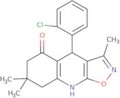 4-(2-Chlorophenyl)-3,7,7-trimethyl-4H,5H,6H,7H,8H,9H-[1,2]oxazolo[5,4-b]quinolin-5-one