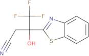 3-(1,3-Benzothiazol-2-yl)-4,4,4-trifluoro-3-hydroxybutanenitrile