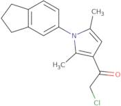 2-Chloro-1-[1-(2,3-dihydro-1H-inden-5-yl)-2,5-dimethyl-1H-pyrrol-3-yl]ethan-1-one