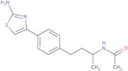 N-{4-[4-(2-Amino-1,3-thiazol-4-yl)phenyl]butan-2-yl}acetamide