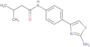 N-[4-(2-Amino-1,3-thiazol-4-yl)phenyl]-3-methylbutanamide