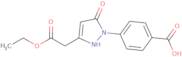 4-[3-(2-Ethoxy-2-oxoethyl)-5-oxo-2,5-dihydro-1H-pyrazol-1-yl]benzoic acid