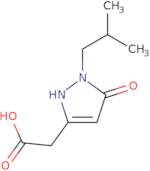 2-[1-(2-Methylpropyl)-5-oxo-2,5-dihydro-1H-pyrazol-3-yl]acetic acid