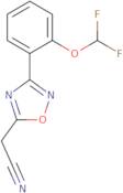 2-{3-[2-(Difluoromethoxy)phenyl]-1,2,4-oxadiazol-5-yl}acetonitrile