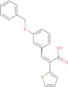 3-[3-(Benzyloxy)phenyl]-2-(thiophen-2-yl)prop-2-enoic acid