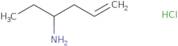 Hex-5-en-3-amine hydrochloride