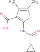 2-Cyclopropaneamido-4,5-dimethylthiophene-3-carboxylic acid