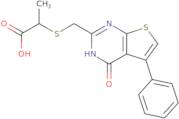 2-[({4-Oxo-5-phenyl-3H,4H-thieno[2,3-d]pyrimidin-2-yl}methyl)sulfanyl]propanoic acid