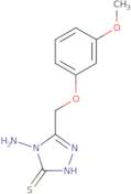 4-Amino-5-(3-methoxyphenoxymethyl)-4H-1,2,4-triazole-3-thiol