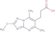 3-[5,7-Dimethyl-2-(methylsulfanyl)-[1,2,4]triazolo[1,5-a]pyrimidin-6-yl]propanoic acid