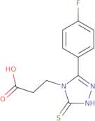 3-[3-(4-Fluorophenyl)-5-sulfanyl-4H-1,2,4-triazol-4-yl]propanoic acid