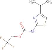 2,2,2-Trifluoroethyl N-[4-(propan-2-yl)-1,3-thiazol-2-yl]carbamate