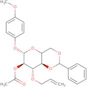 4-Methoxyphenyl 2-O-Acetyl-3-O-allyl-4,6-O-benzylidene-²-D-glucopyranoside