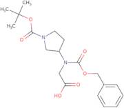 2-{[(benzyloxy)carbonyl]({1-[(tert-butoxy)carbonyl]pyrrolidin-3-yl})amino}acetic acid