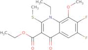 Ethyl 1-ethyl-6,7-difluoro-8-methoxy-2-methylsulfanyl-4-oxoquinoline-3-carboxylate