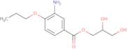 3-Amino-4-propoxy-2,3-dihydroxypropyl ester benzoic acid
