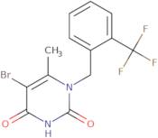 5-bromo-6-methyl-1-{[2-(trifluoromethyl)phenyl]methyl-1,2,3,4-tetrahydropyrimidine-2,4-dione