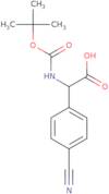 (R)-2-((tert-Butoxycarbonyl)amino)-2-(4-cyanophenyl)acetic acid