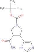 tert-Butyl 3-carbamoyl-4-(1H-imidazol-4-yl)pyrrolidine-1-carboxylate