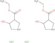 Ethyl (3R,4S)-rel-4-hydroxypyrrolidine-3-carboxylate hydrochloride