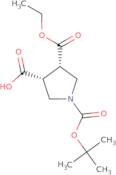 TRANS-1-(tert-butoxycarbonyl)-4-(ethoxycarbonyl)pyrrolidine-3-carboxylic acid
