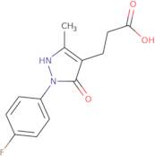 3-[2-(4-Fluorophenyl)-5-methyl-3-oxo-2,3-dihydro-1H-pyrazol-4-yl]propanoic acid