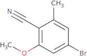 4-Bromo-2-methoxy-6-methylbenzonitrile