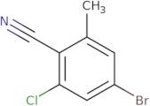 4-Bromo-2-chloro-6-methylbenzonitrile