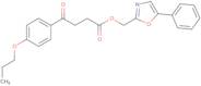 (5-Phenyl-1,3-oxazol-2-yl)methyl 4-oxo-4-(4-propoxyphenyl)butanoate