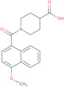 1-(4-Methoxynaphthalene-1-carbonyl)piperidine-4-carboxylic acid