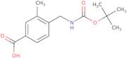 4-((tert-Butoxycarbonylamino)methyl)-3-methylbenzoic acid