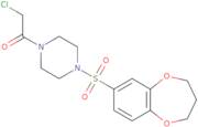 2-Chloro-1-[4-(3,4-dihydro-2H-1,5-benzodioxepine-7-sulfonyl)piperazin-1-yl]ethan-1-one