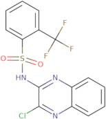 N-(3-Chloroquinoxalin-2-yl)-2-(trifluoromethyl)benzene-1-sulfonamide