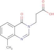 3-(8-Methyl-4-oxo-3,4-dihydroquinazolin-3-yl)propanoic acid