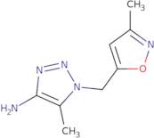 5-Methyl-1-[(3-methyl-1,2-oxazol-5-yl)methyl]-1H-1,2,3-triazol-4-amine