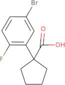 1-(5-Bromo-2-fluorophenyl)cyclopentane-1-carboxylic acid