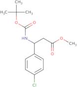 Methyl 3-((tert-butoxycarbonyl)amino)-3-(4-chlorophenyl)propanoate
