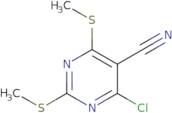 4-Chloro-2,6-bis(methylsulfanyl)pyrimidine-5-carbonitrile